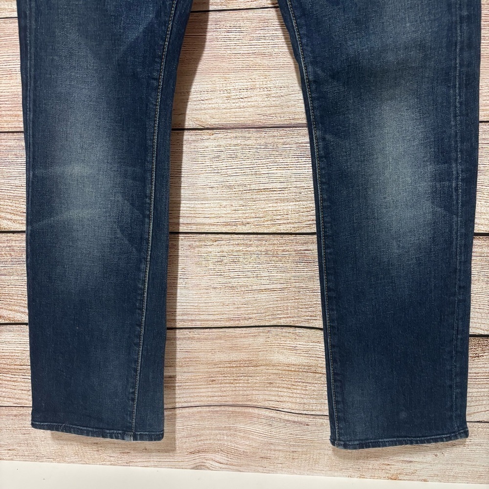 7 For All Mankind Men's Rhigby Skinny Straight Jeans Button Fly 29 X 28 - Picture 2 of 12
